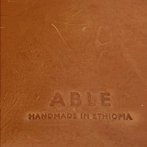 Able leather clutch